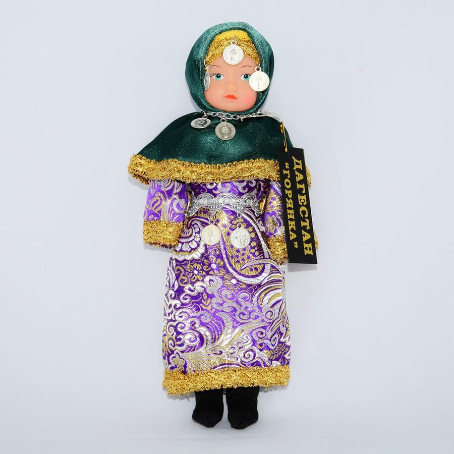 Кукла в дагестанском наряде №3(малый размер)