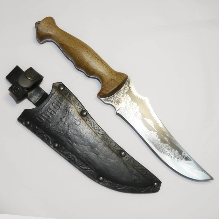 Кизлярский нож Орион туристический (орех)