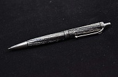 Ручка серебряная (шариковая) широкая ручной работы №4