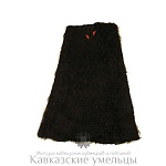 Детская кавказская бурка черная из натурального овечьего ворсистого войлока