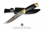 Кизлярский нож Гюрза из кованой стали с гардами ручной работы.