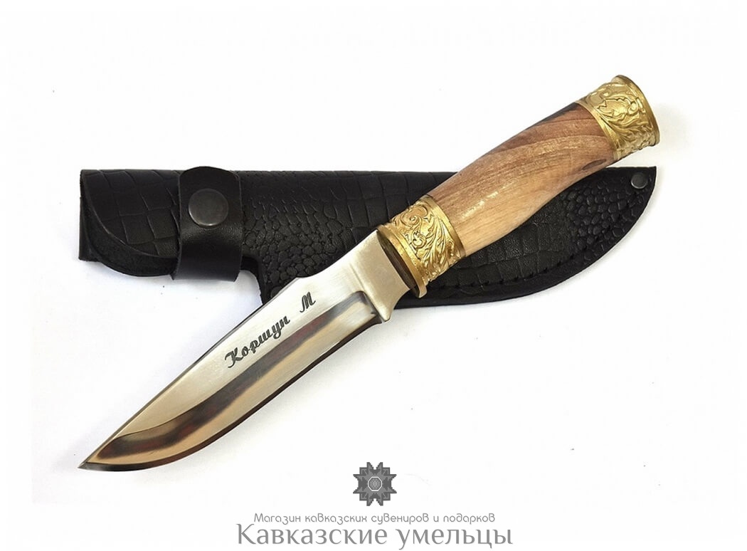 картинка Кизлярский нож Коршун М из каленой стали с гардами от магазина Кавказские умельцы