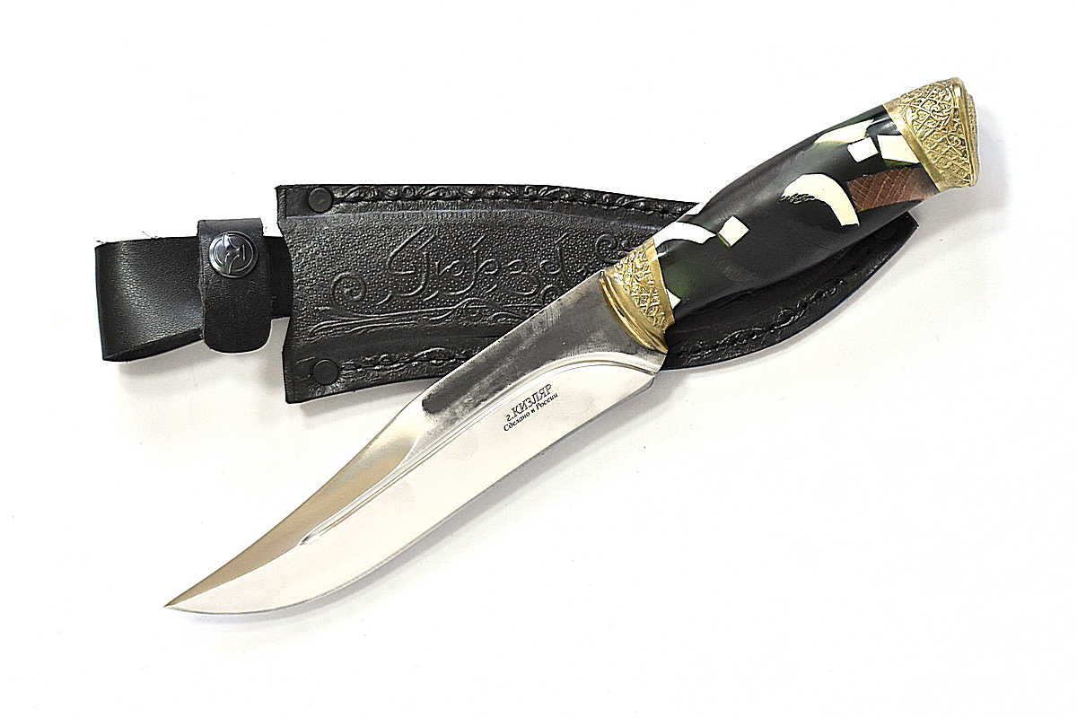 картинка Кизлярский нож Гюрза 2 с гардами (Сталь Х12МФ) от магазина Кавказские умельцы