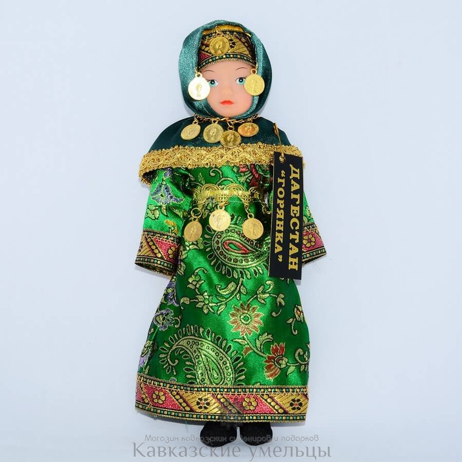 картинка Кукла в дагестанском наряде №2 (малый размер) от магазина Кавказские умельцы