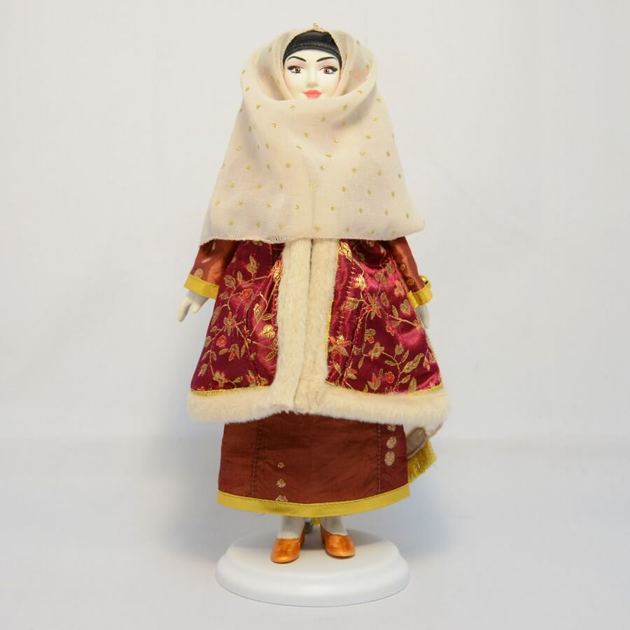 Коллекционная кукла в даргинском (кубачинском) национальном костюме