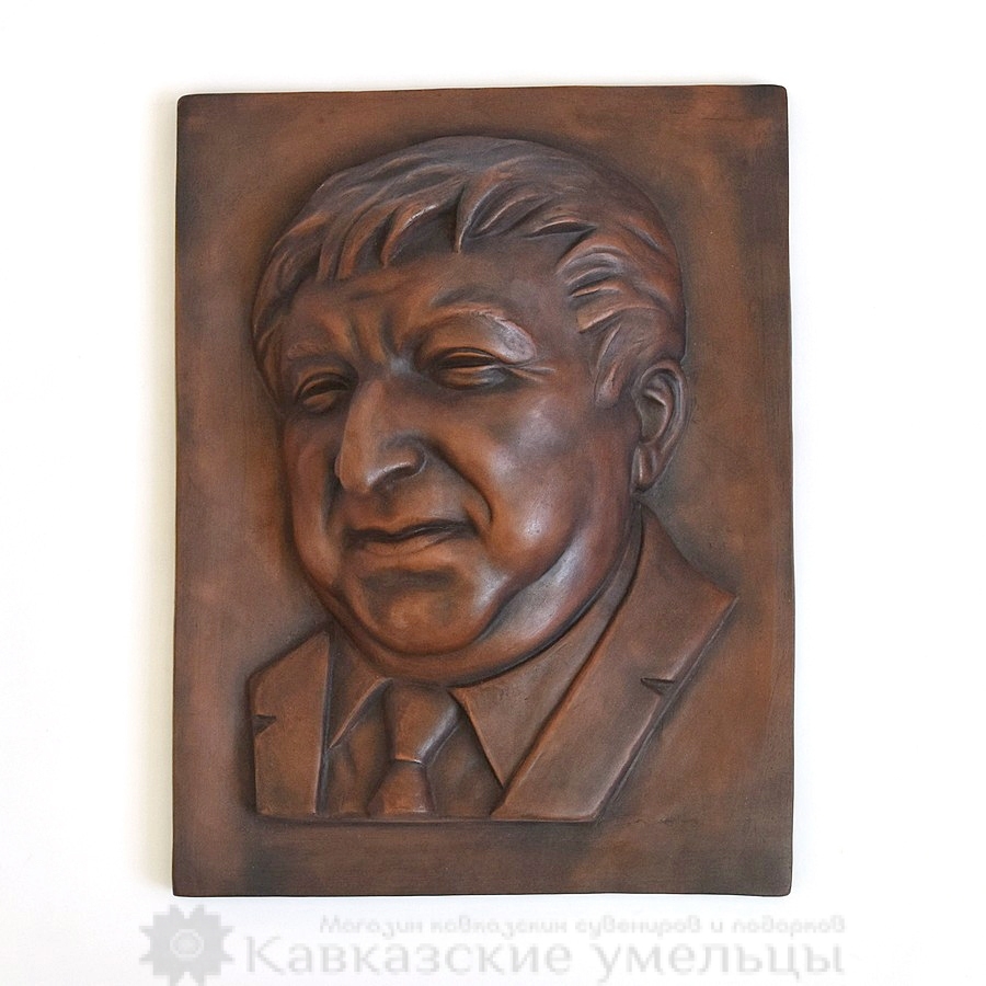 картинка Керамическое настенное панно Расул Гамзатов №2 от магазина Кавказские умельцы