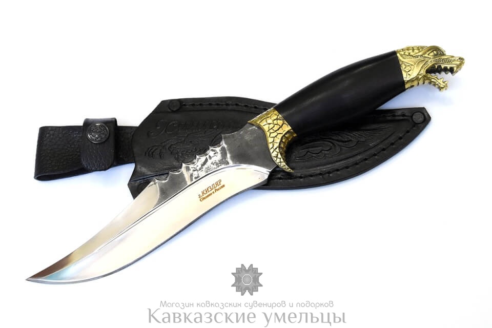 картинка Кизлярский нож Хищник  из кованой стали с гардами от магазина Кавказские умельцы