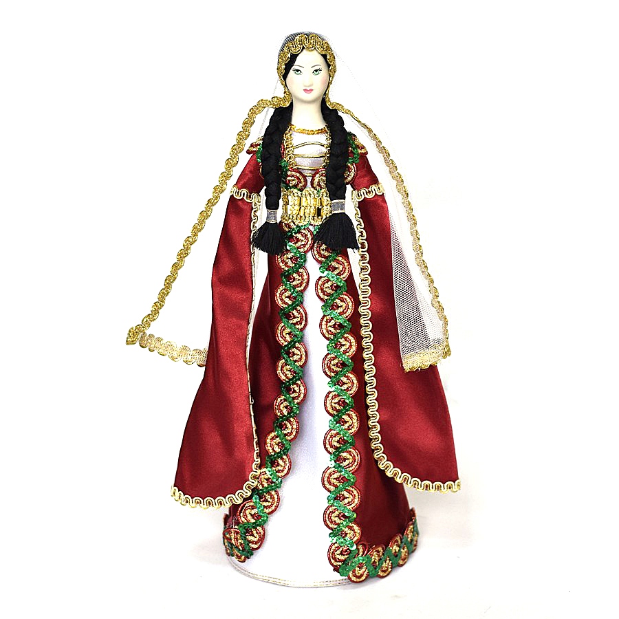 Кукла в дагестанском костюме (31см)