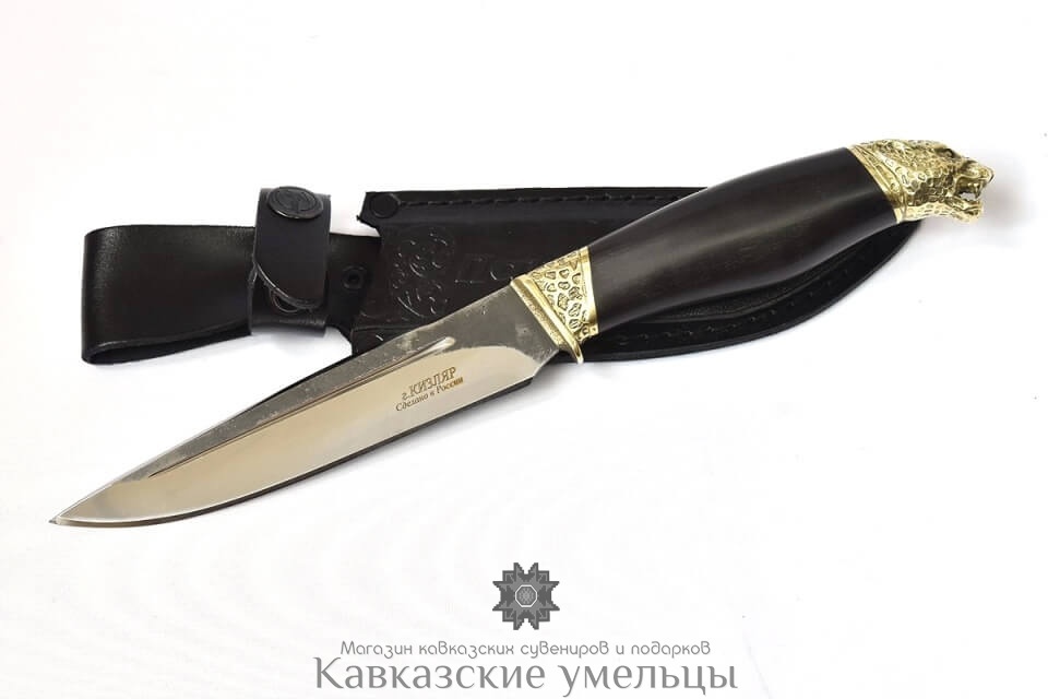 картинка Кизлярский нож Пантера из кованой стали с гардами ручной работы. от магазина Кавказские умельцы