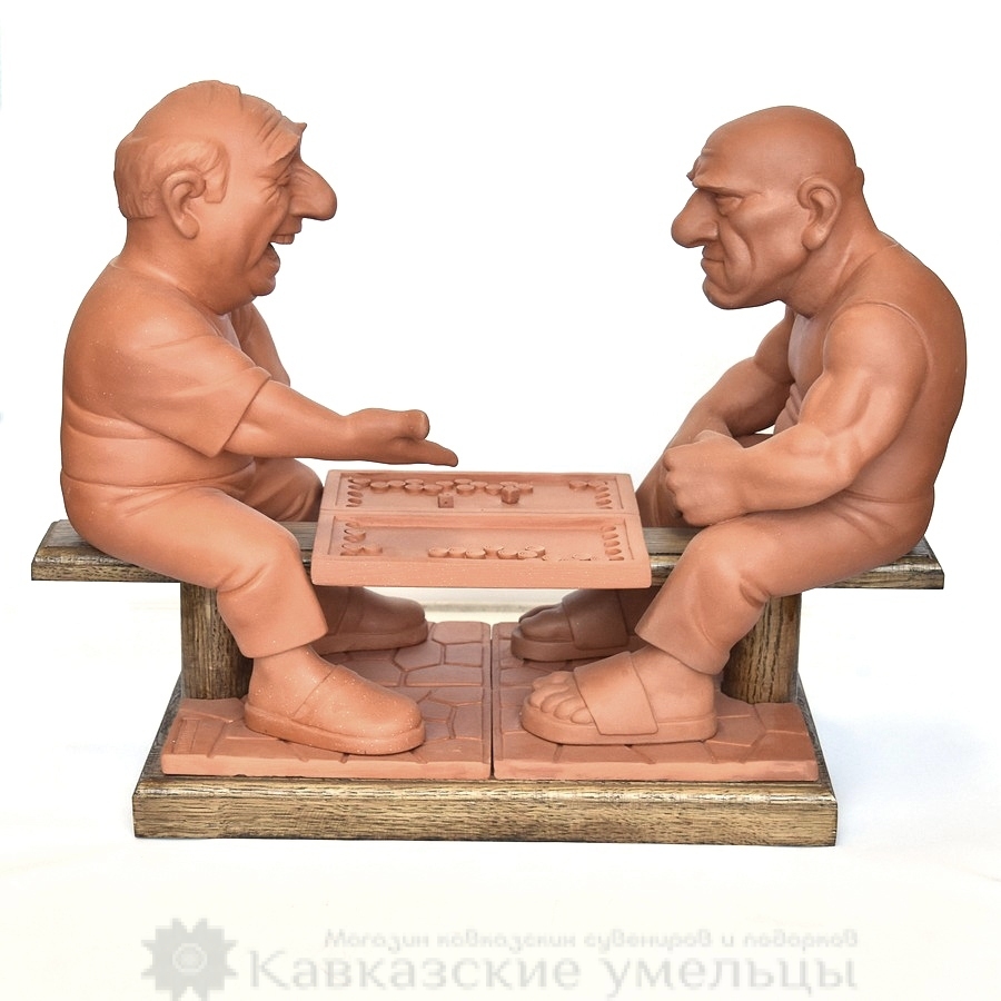картинка Керамическая скульптура Нардисты от магазина Кавказские умельцы