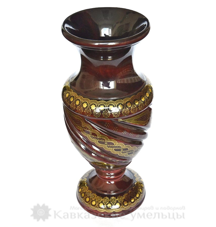 картинка Унцукульская ваза из дерева с художественной насечкой №12 от магазина Кавказские умельцы