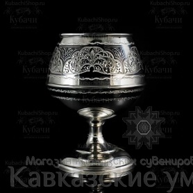 картинка Серебряный  кубачинский бокал ручной работы "Раунд" от магазина Кавказские умельцы