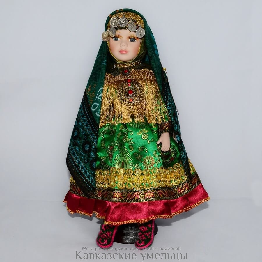 картинка Кукла в дагестанском наряде №3 (средний размер) от магазина Кавказские умельцы