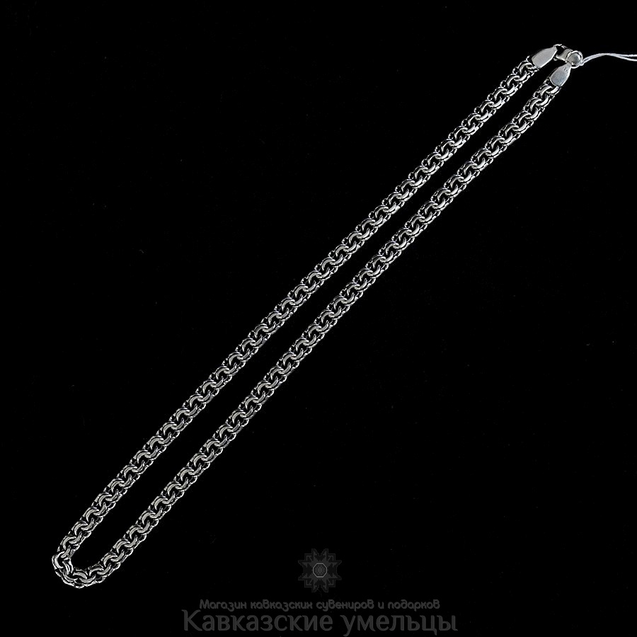 картинка Мужская серебряная цепь Бисмарк №3 (65см) от магазина Кавказские умельцы