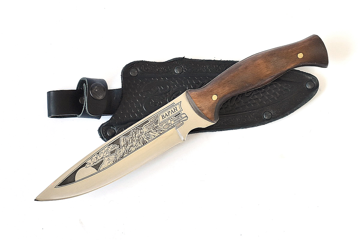 Кизлярский нож Варан  (Сталь - 65Х13, Рукоять - орех)
