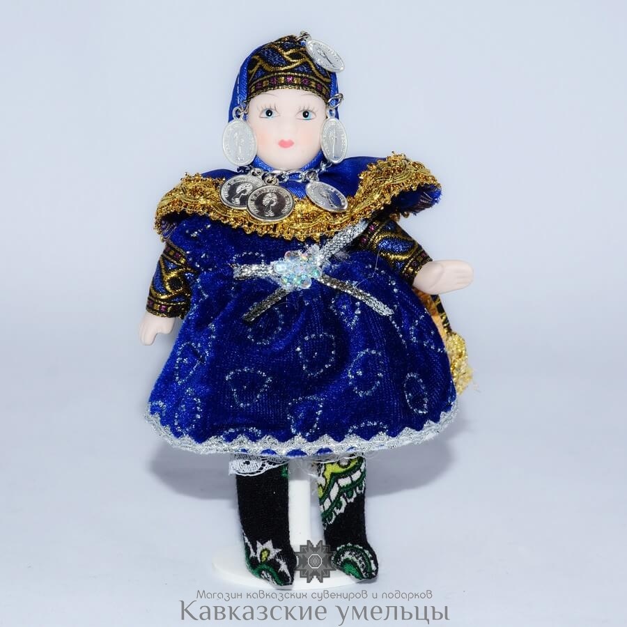 картинка Кукла в дагестанском наряде (малая) от магазина Кавказские умельцы