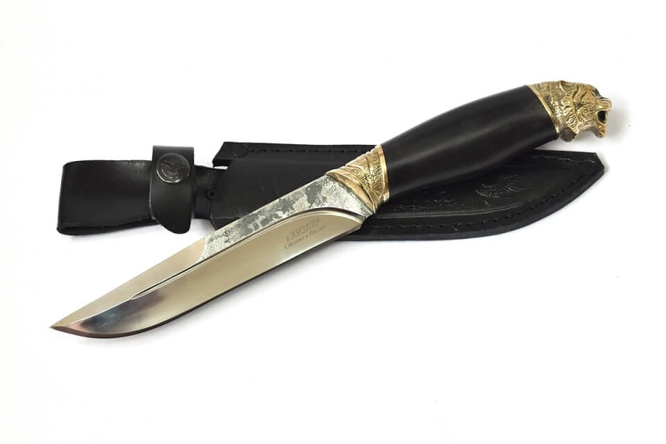 Кизлярский нож Охота из кованой стали с гардами ручной работы.