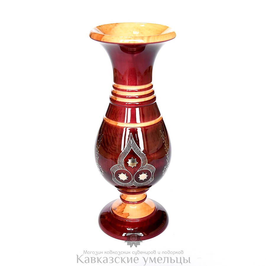 картинка Унцукульская ваза из кизилового дерева №3 от магазина Кавказские умельцы