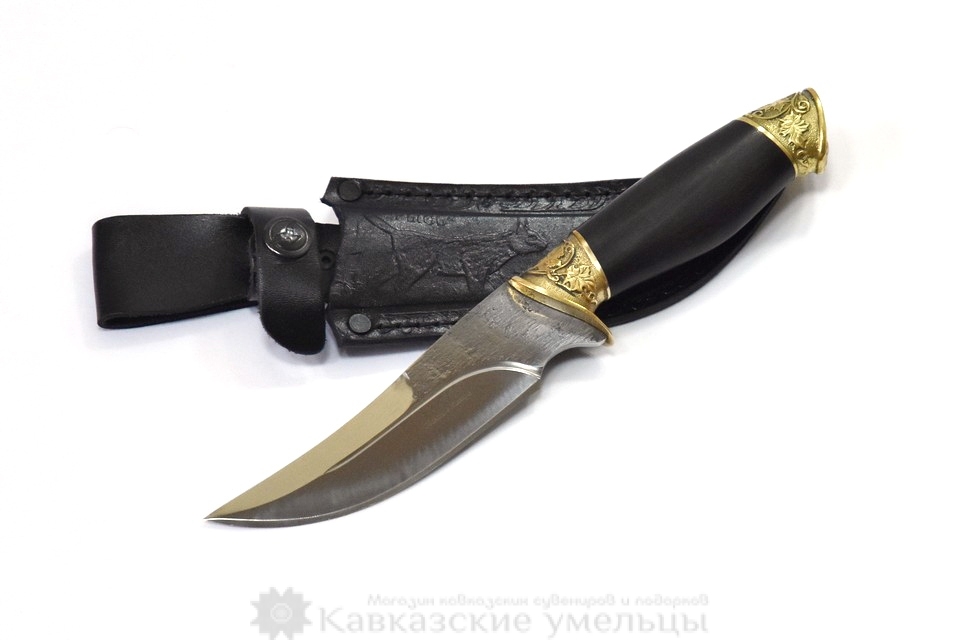 Кизлярский нож Рысь из кованой стали с гардами ручной работы.