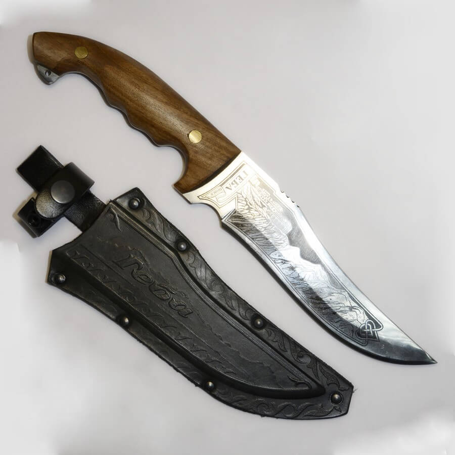 Кизлярский нож Геба туристический (орех)