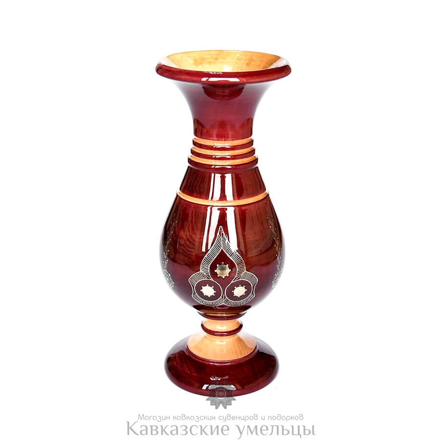 картинка Унцукульская ваза из кизилового дерева №2 от магазина Кавказские умельцы