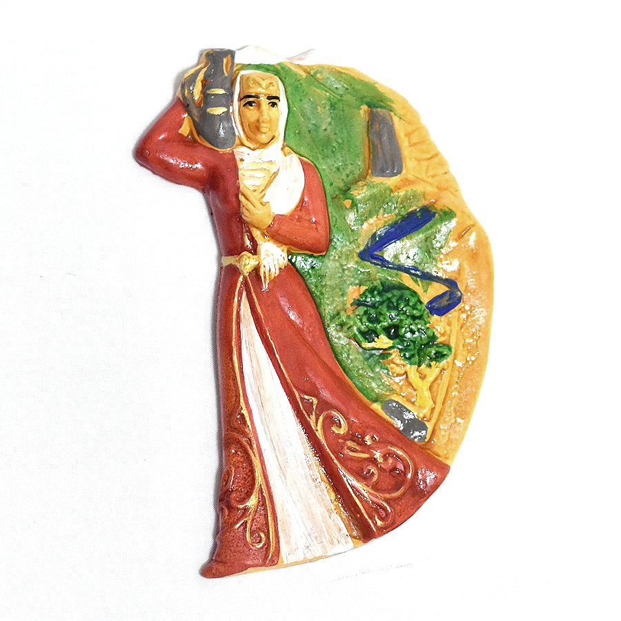 картинка Магнитик сувенирный Горянка с кувшином от магазина Кавказские умельцы