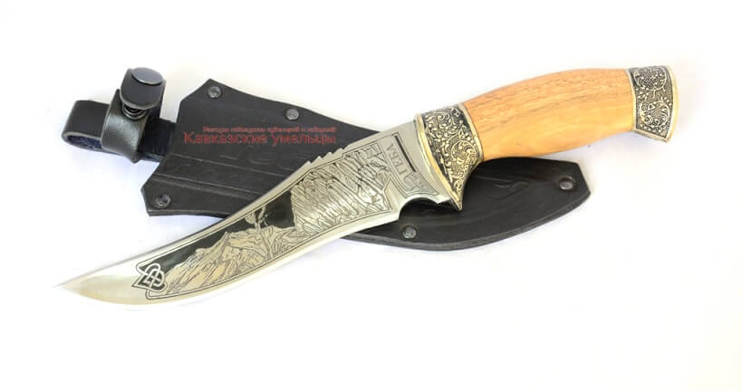 Кизлярский нож Геба туристический с гардами