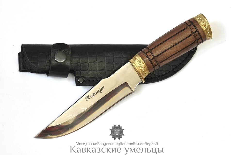 картинка Кизлярский нож Коршун из каленой стали с гардами от магазина Кавказские умельцы