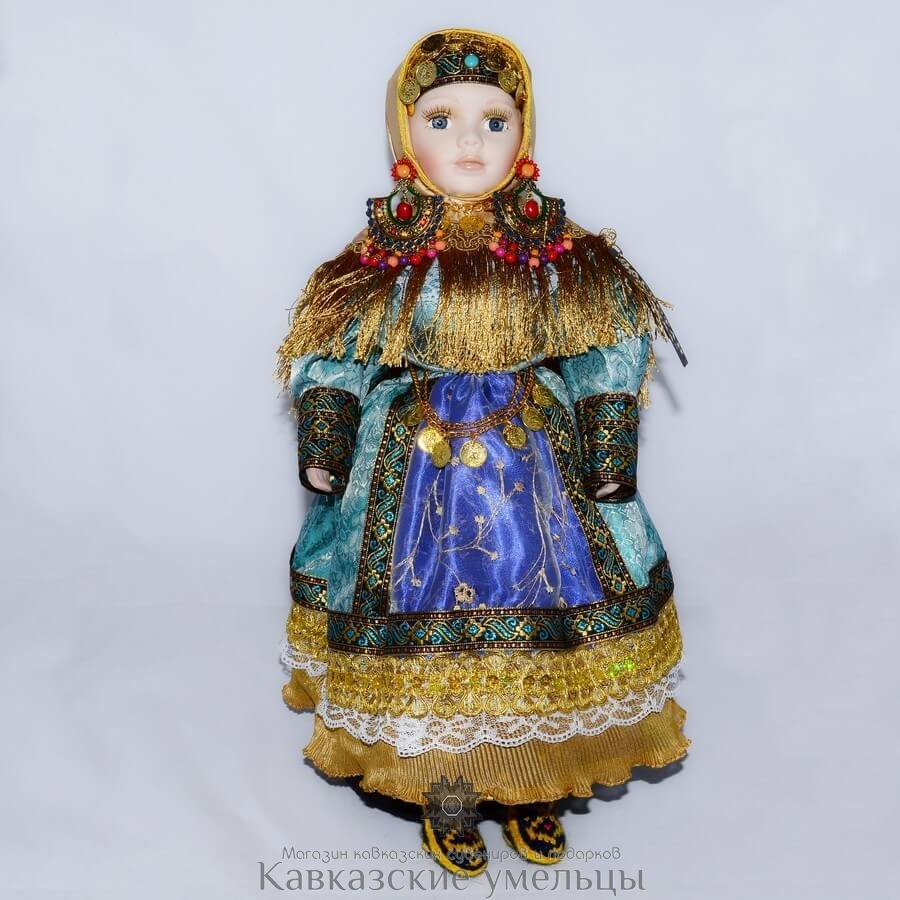 картинка Кукла в дагестанском наряде (большой размер) от магазина Кавказские умельцы