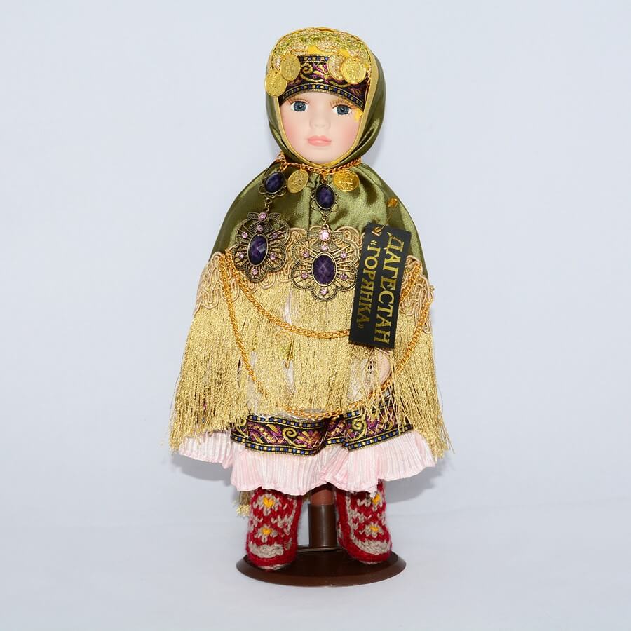 Кукла в дагестанском наряде №3 (малый размер)