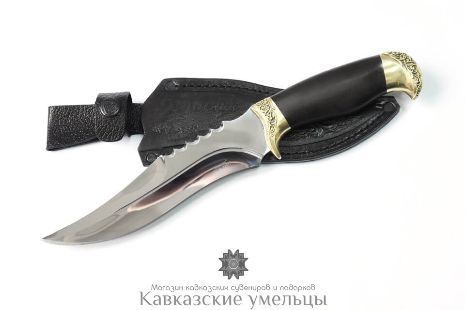 картинка Кизлярский нож Хищник из каленой стали с гардами ручной работы. от магазина Кавказские умельцы
