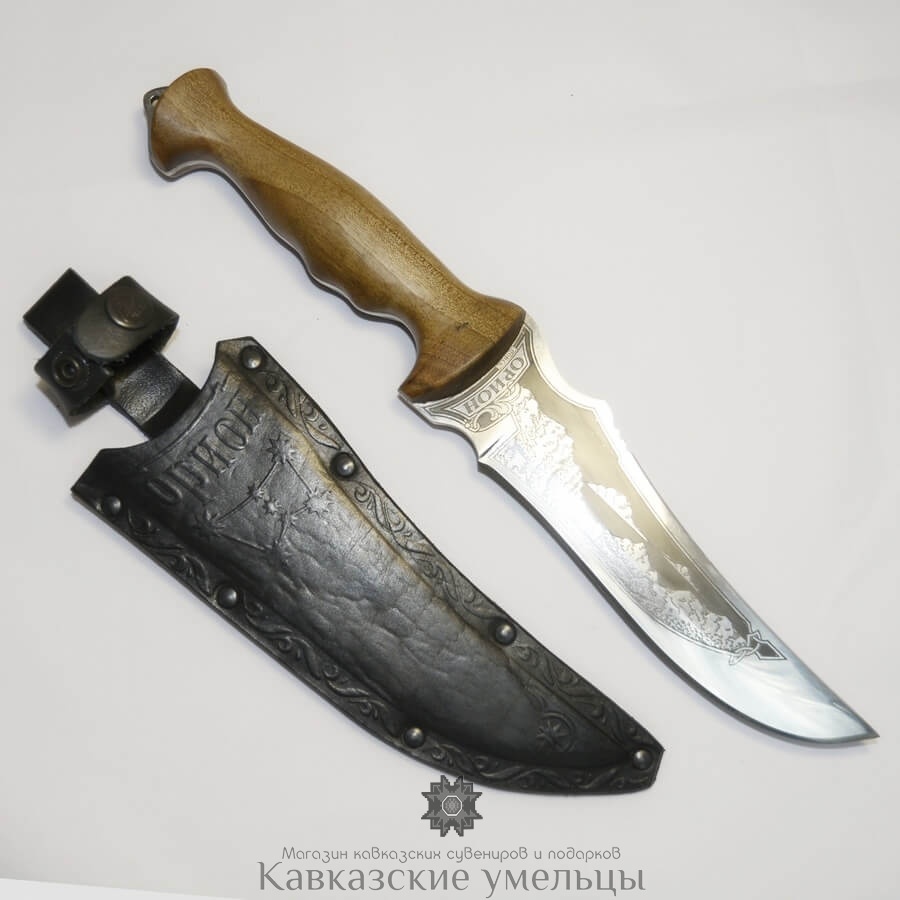 картинка Кизлярский нож Орион туристический (орех) от магазина Кавказские умельцы