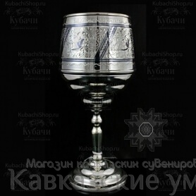 картинка Серебряный  кубачинский бокал ручной работы "Форма" от магазина Кавказские умельцы