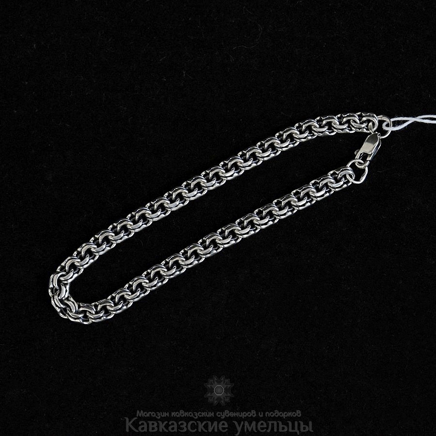 картинка Мужской серебряный браслет Бисмарк №3 (22см) от магазина Кавказские умельцы