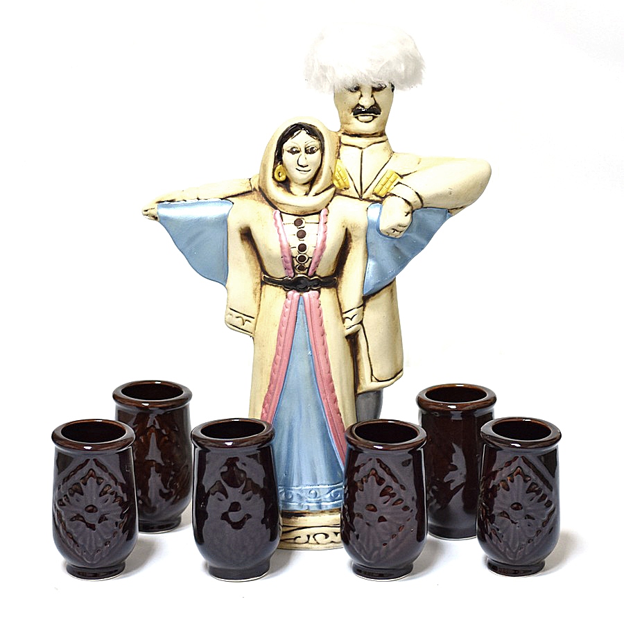 картинка Винный набор "Танцующая пара" на 6 персон от магазина Кавказские умельцы