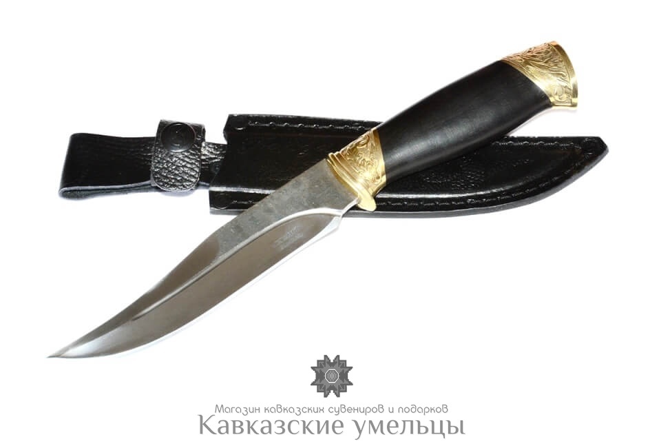 картинка Кизлярский нож Гюрза из кованой стали с гардами ручной работы. от магазина Кавказские умельцы